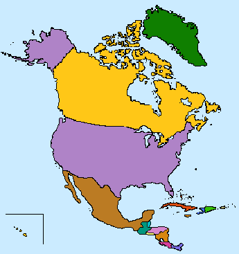 Jayzee Bear - North America Map